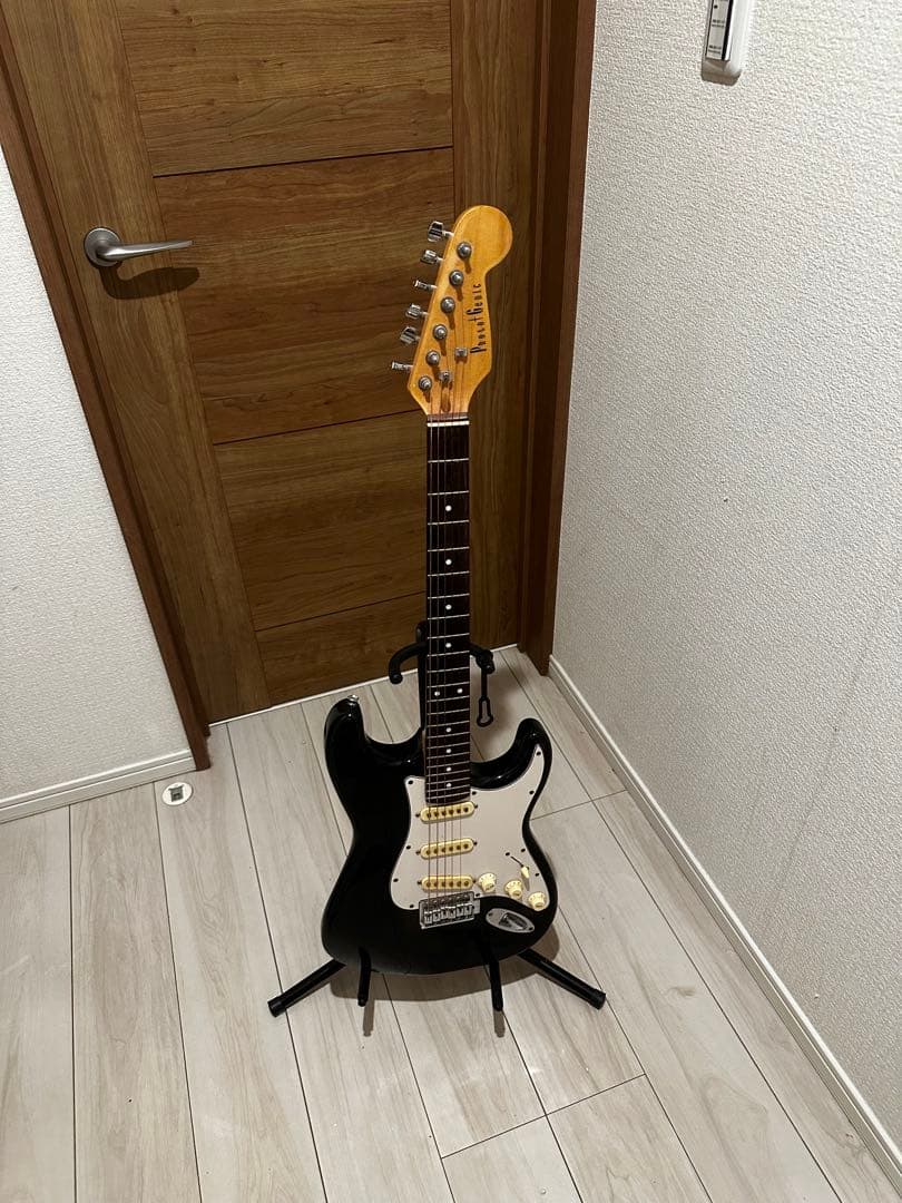 ProAuthentic ストラトキャスター エレキギター ブラック