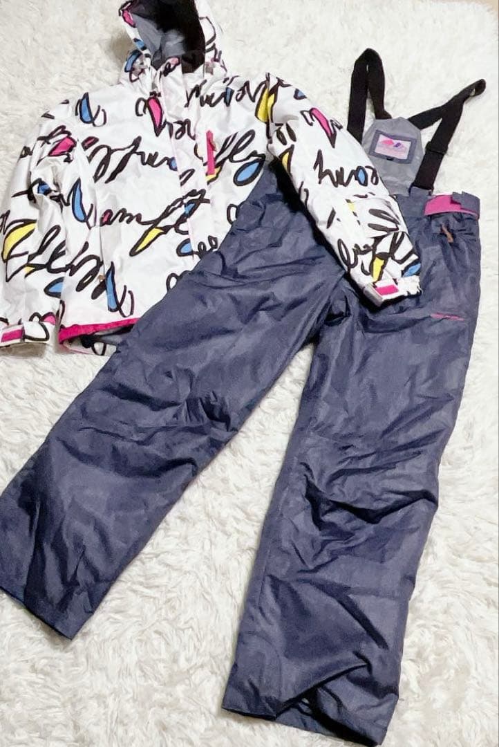 D*a様 美品！スキーウェア スノボウェア 上下セット マルチカラーLサイズ