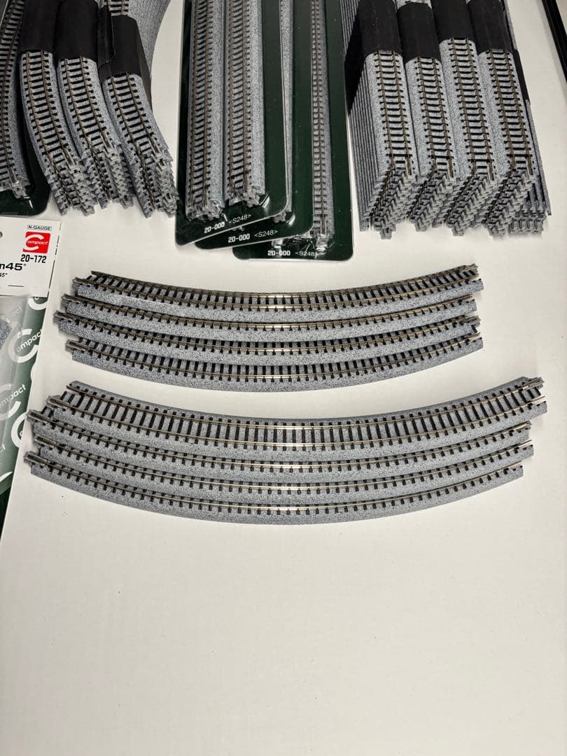 KATO Nゲージ 線路116本セット 新品36本含む-バラ売可能