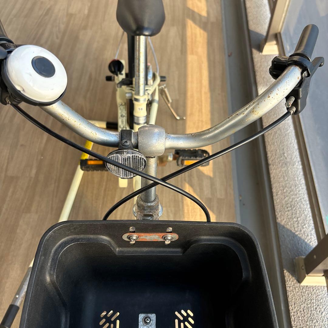 無印良品　キッズ自転車　16インチ　アイボリー