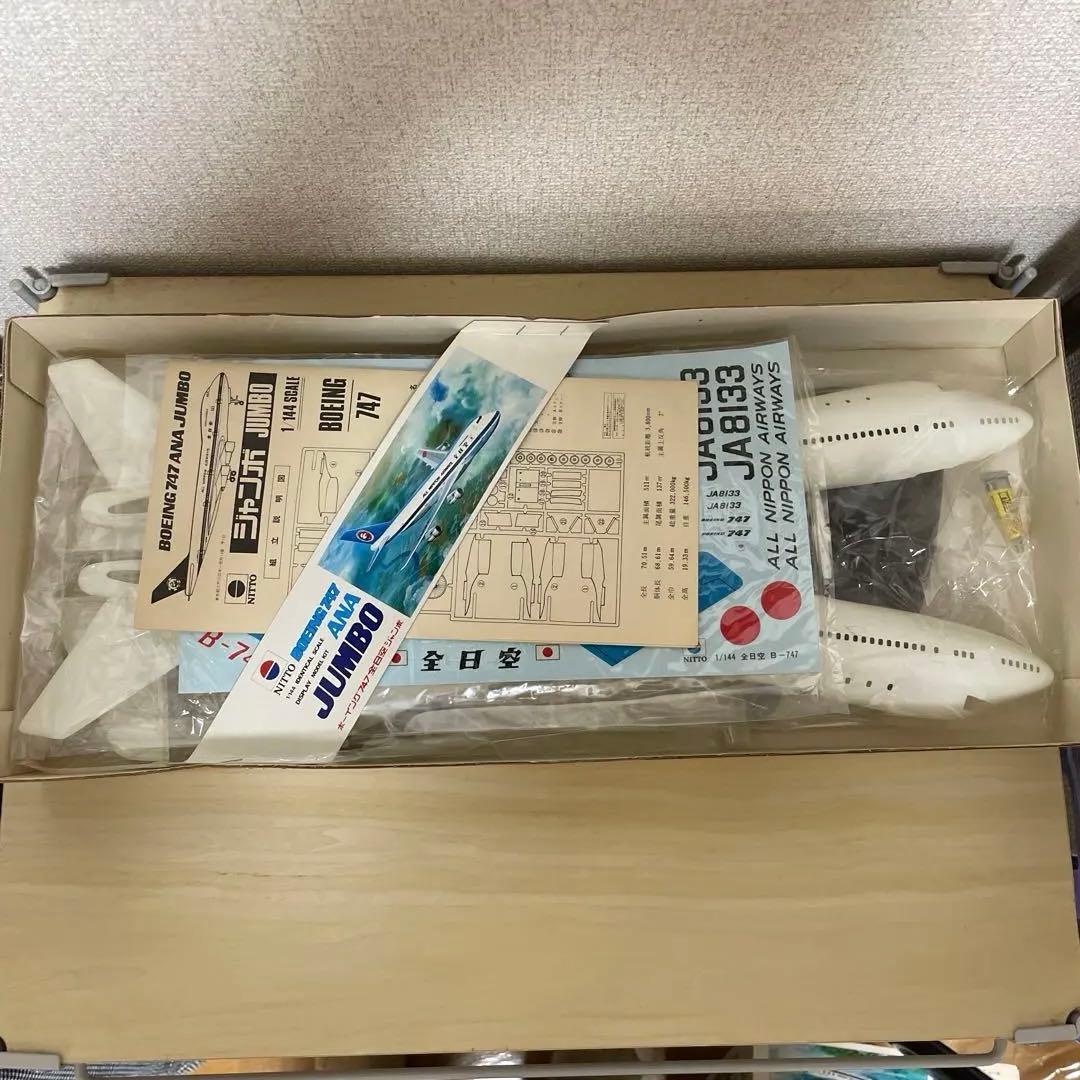 NITTO 日東　1/144 ボーイング747 全日空ジャンボ　プラモデル