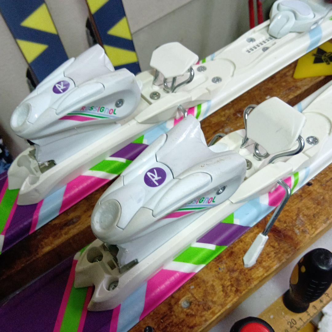 メンテナス済です 130cm/Rossignol スキーセット 靴24cm