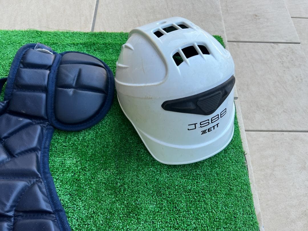 J.S.B.B キャッチャー用 防具 プロテクター 一式 硬式 ネイビー