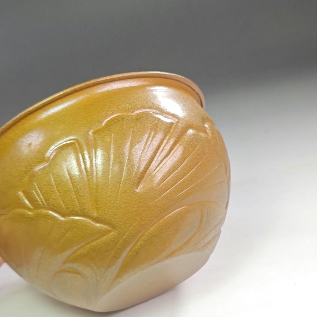 ウ283 健水『平安　田中秀明造』『銅製　紅葉紋　健水　こぼし　共箱』茶道具