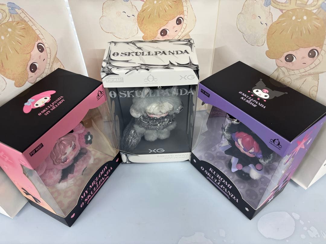 SKULLPANDA スカルパンダ　マイメロ*1 、クロミ*1 、XG*1，3点