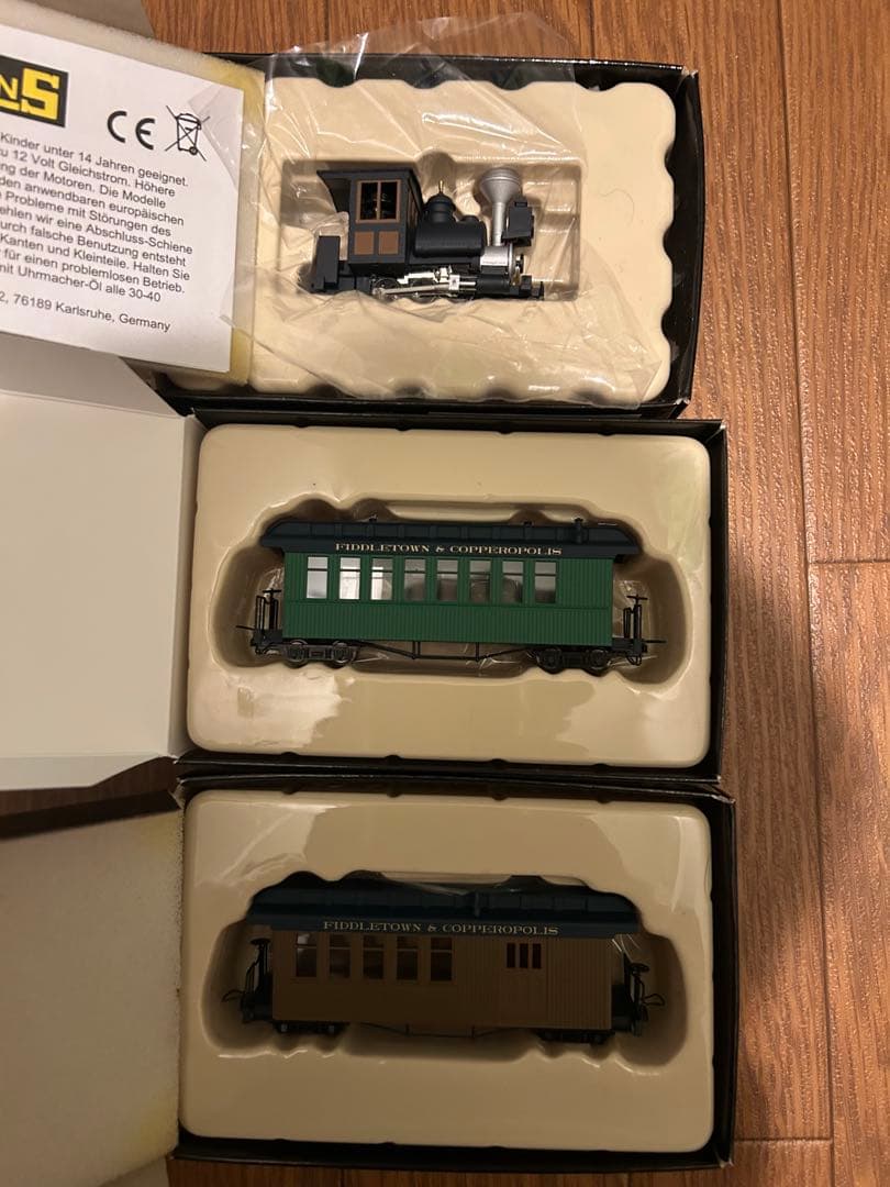 ミニトレインズ　Nゲージ 蒸気機関車&客車2両