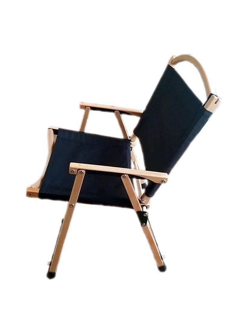 ウッドチェア ブラック　黒　キャンプ