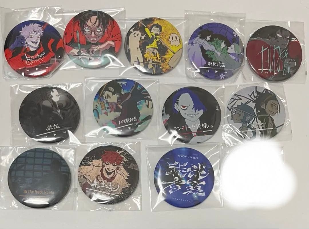 syudou 我武者羅 缶バッジ コンプリートセット