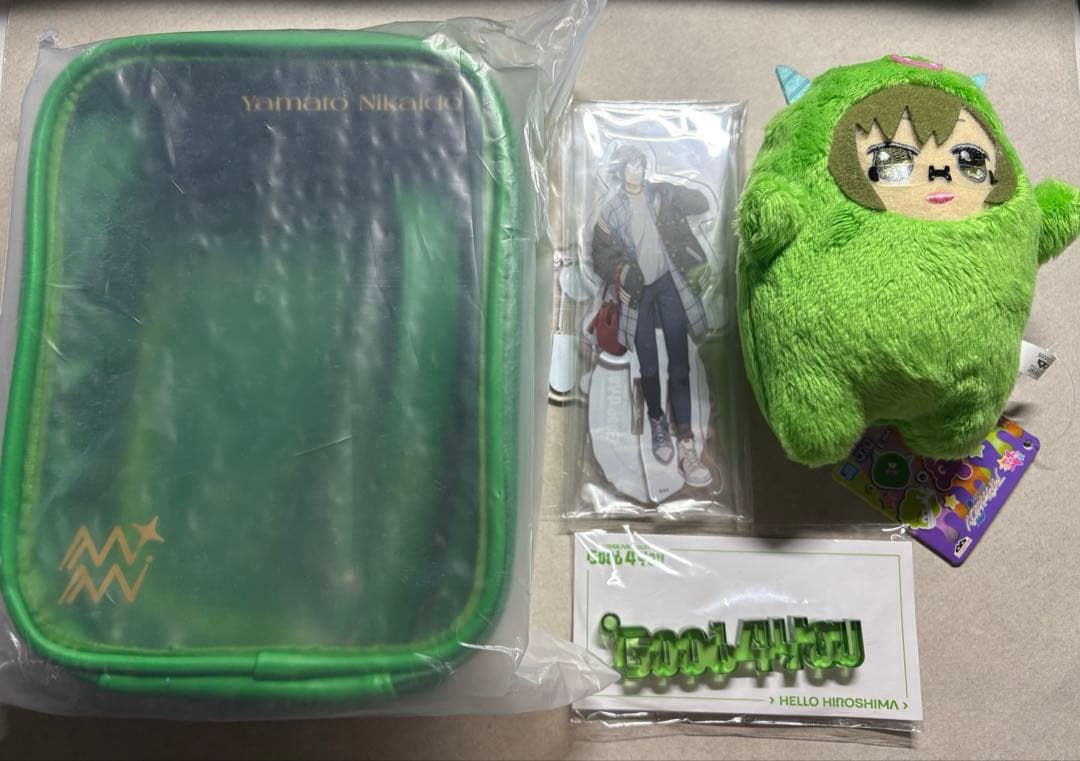 アイナナ アイドリッシュセブン 二階堂大和 ぬいぐるみ 窓付きポーチ アクスタ