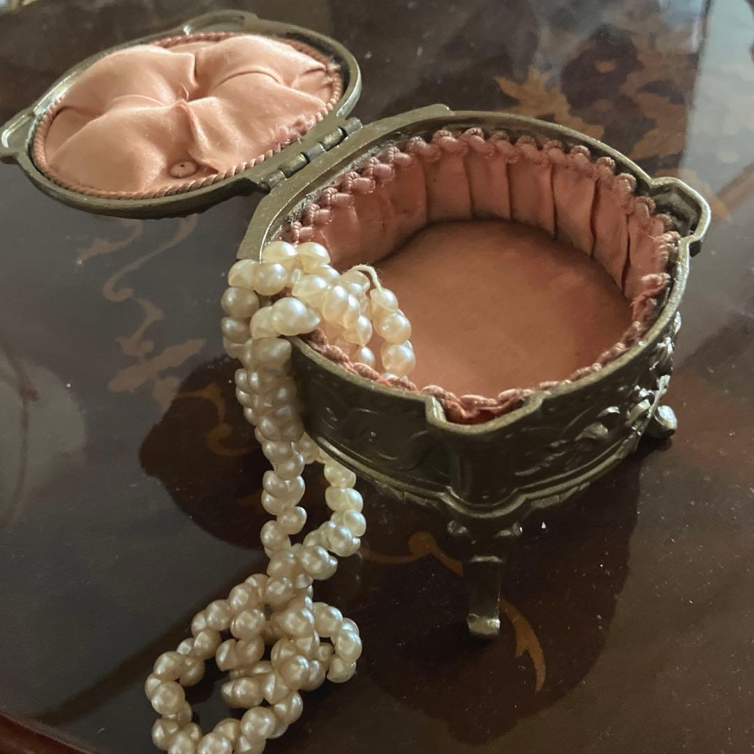 フランスアンティークジュエリーボックス アクセサリーボックス　猫足オルモル