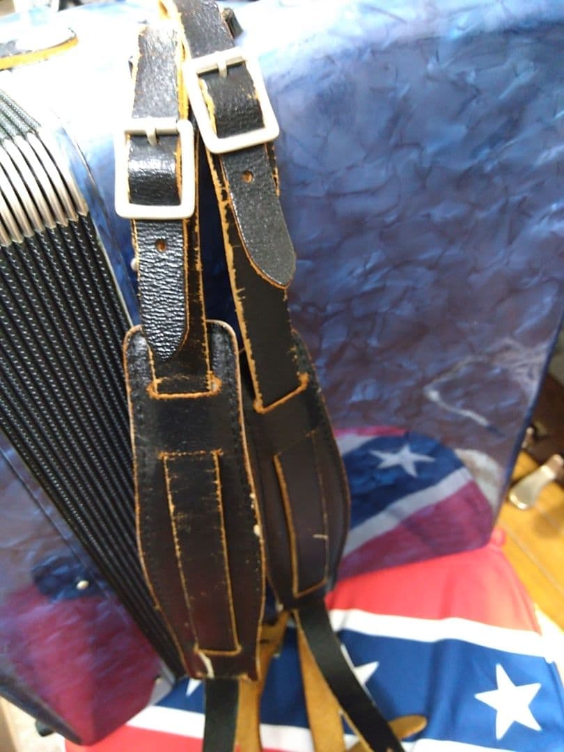 【整備済懐しい音色】Yamaha テナー アコーディオン T-32B 32鍵