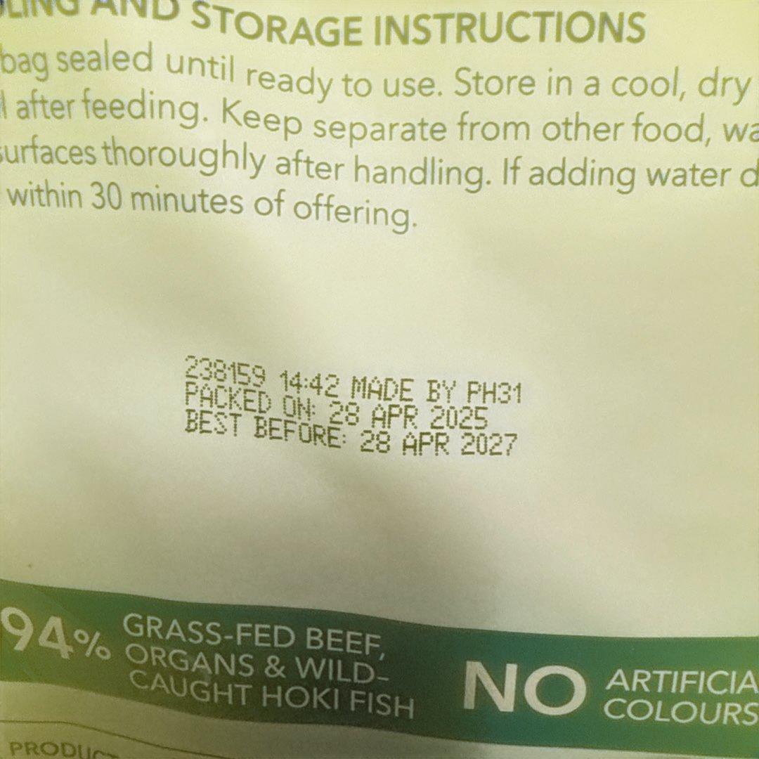 K9 Natural 牛肉とホキ　1.8kg ドライドッグフード