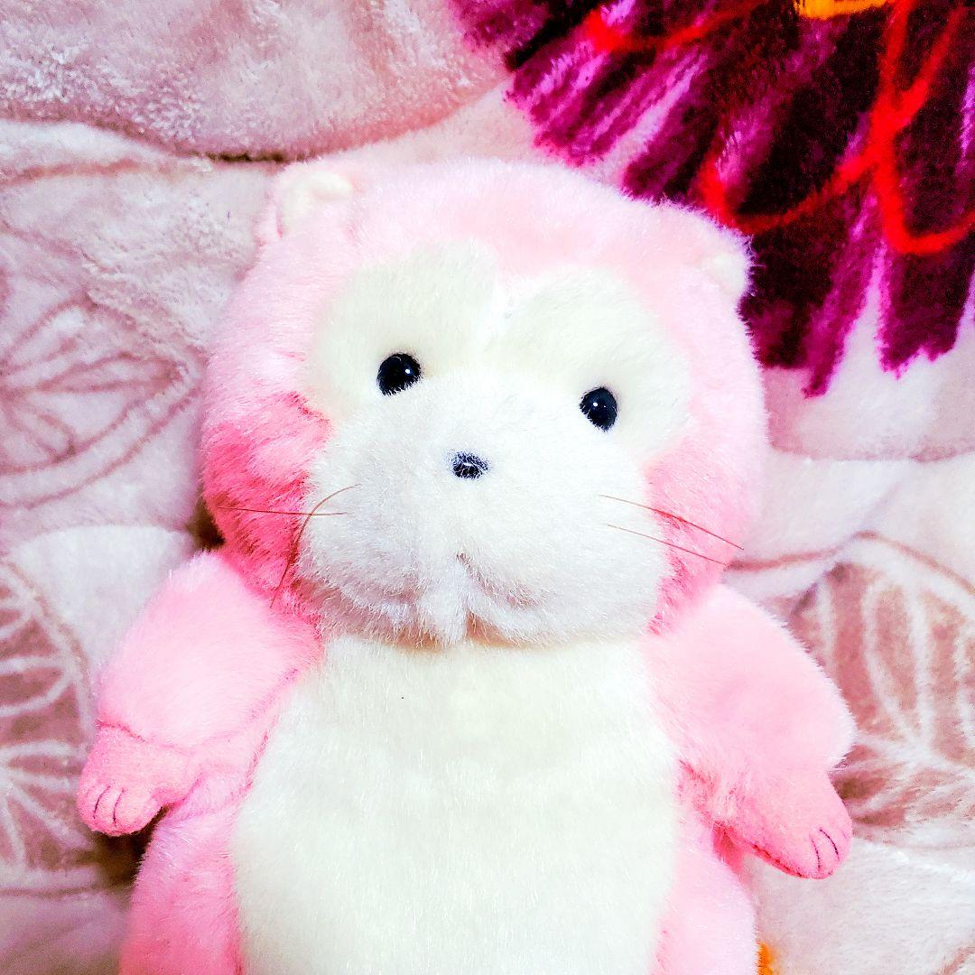 希少 セキグチ あらいぐまラスカル ぬいぐるみ ラスカル 桜色 ピンク レトロ