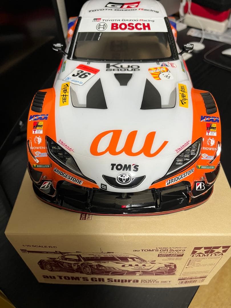 タミヤ 1/10 RC au TOM'S GR Supra スペアボディ