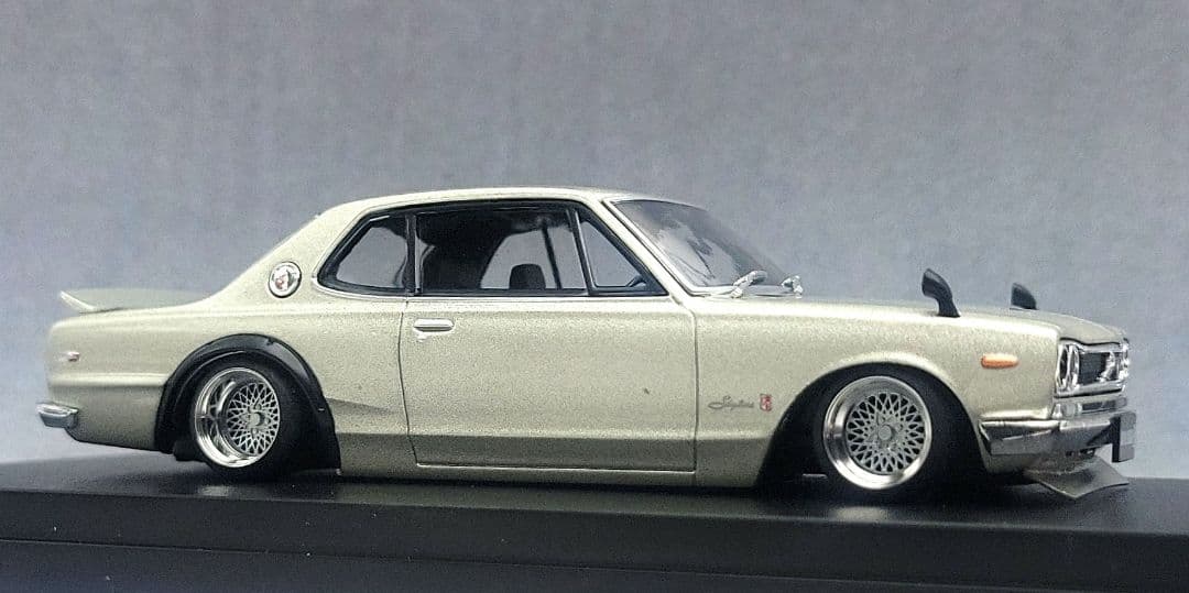 1/43　スカイライン改　ハコスカ2Dr　SSRメッシュ　アルミ製　深リム