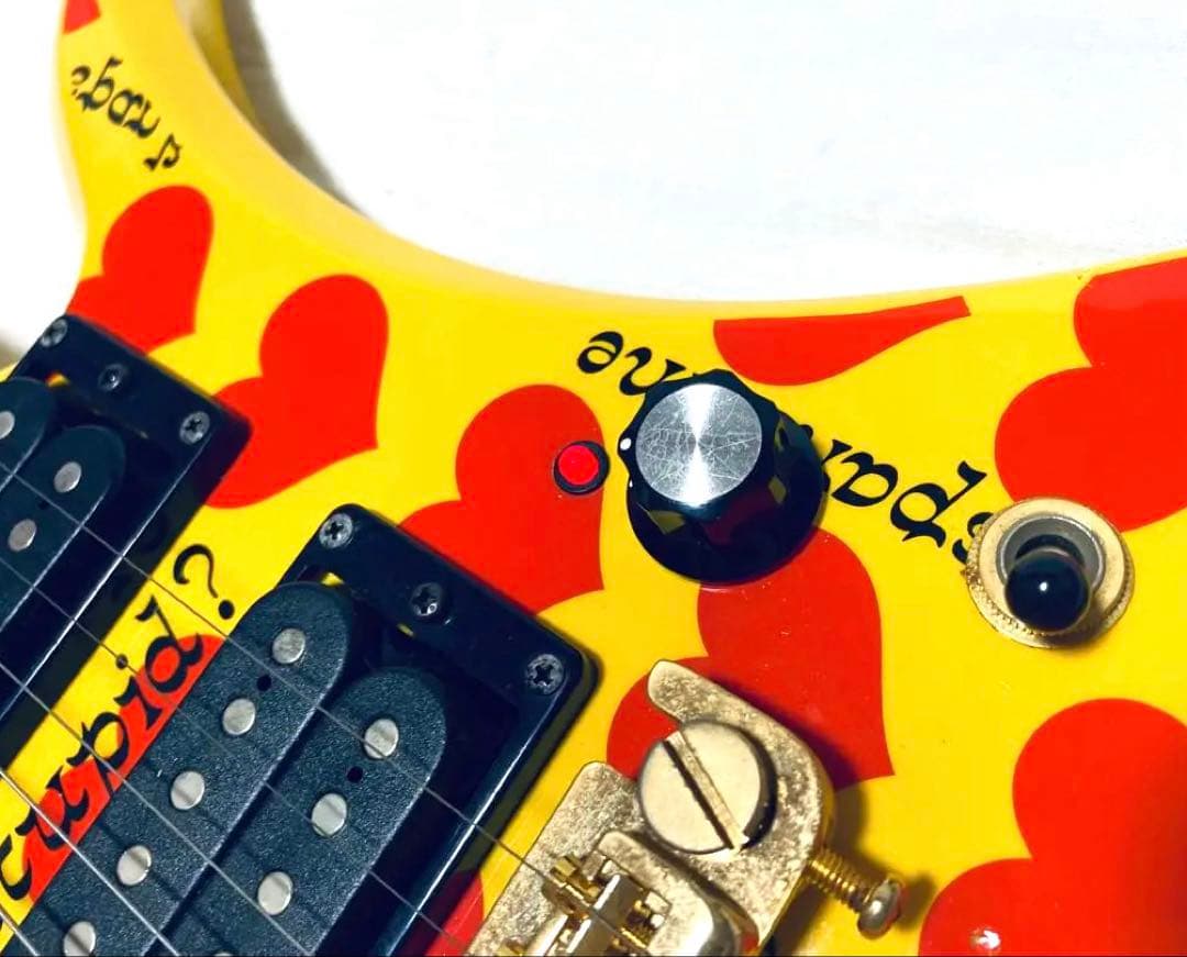 BURNY YH-JR hideモデル アンプ内蔵 モッキンバード ギター