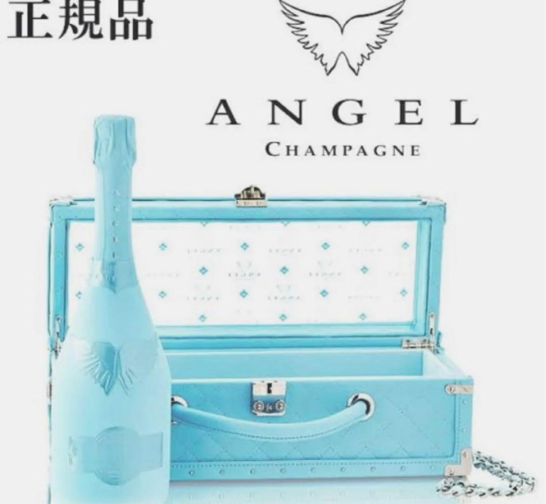 新品　ANGEL CHAMPAGNE 水色 ボトルとケース付き