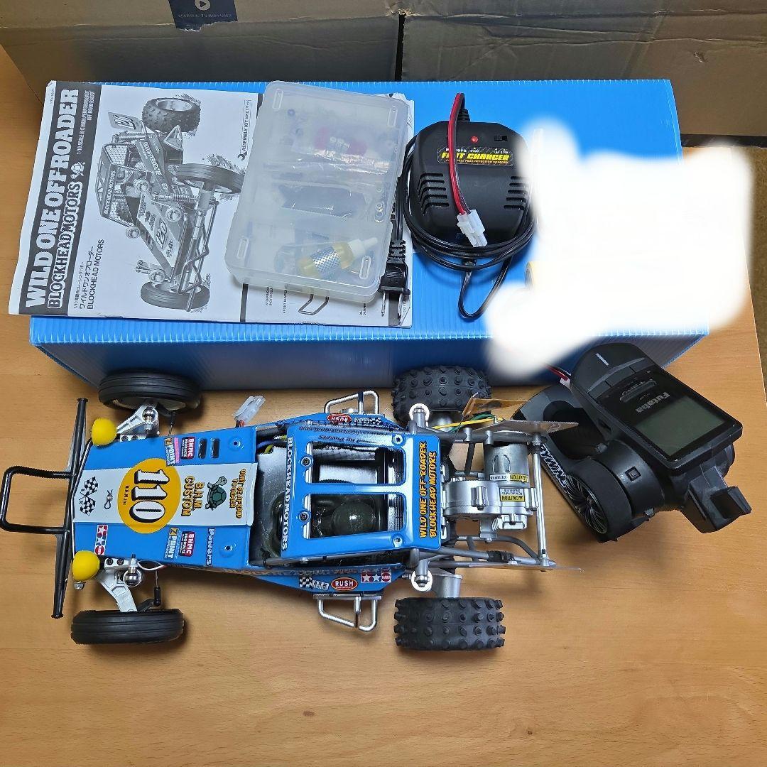 タミヤ1/10ワイルドワンオフローダーセット　ラジコン　走行済み　通電確認済み