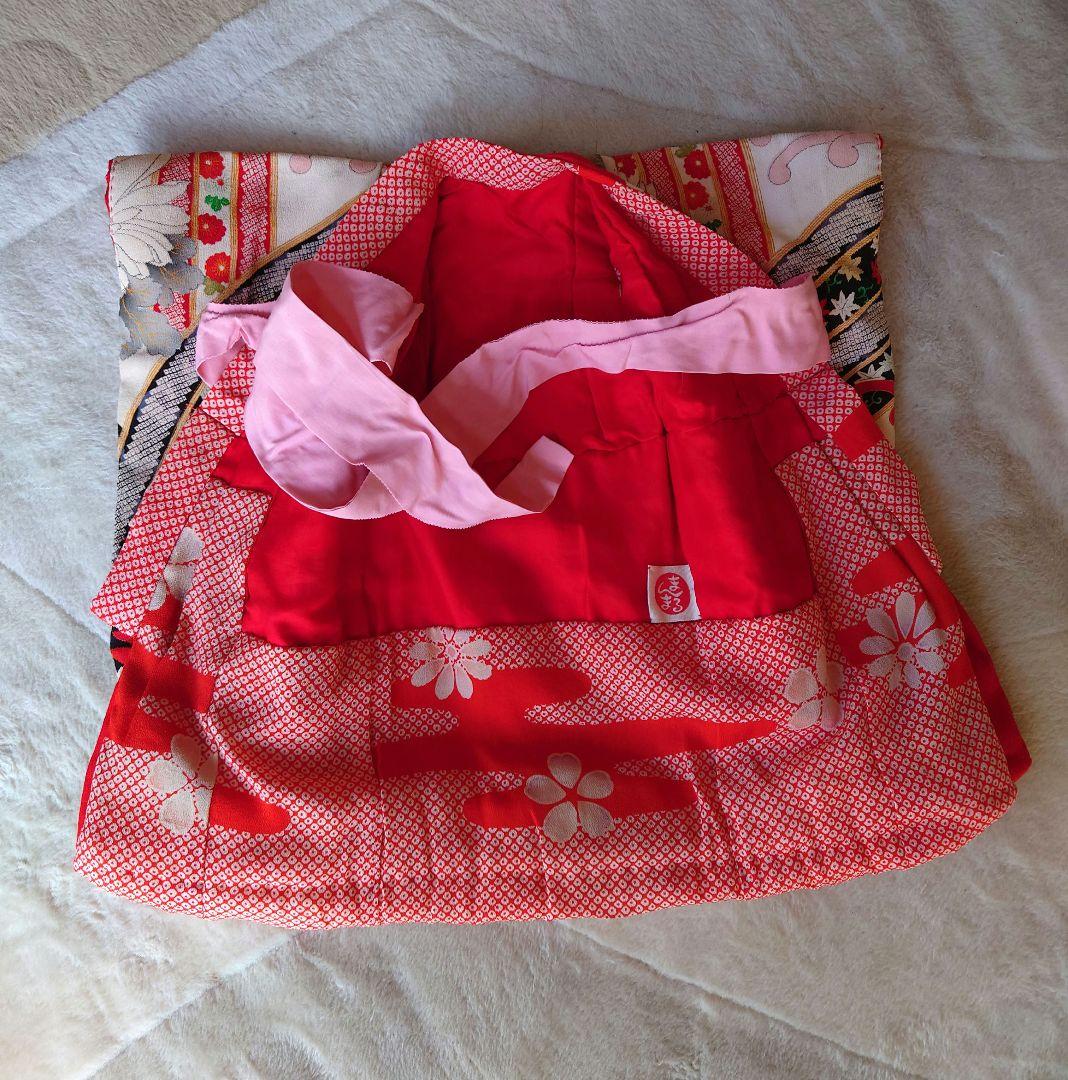 15号さん用の　お着物+帯　半襟おまけでつけます　お人形は含まれません