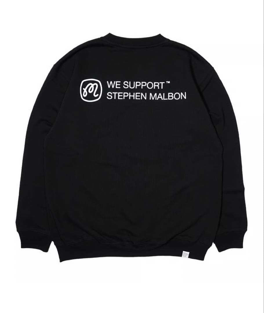 Malbon X CLUBHAUS Crewneck - Black 新品