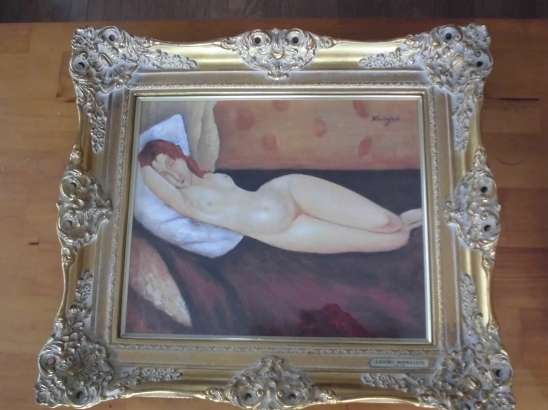 モディリアーニ、人物画　油彩　F８号