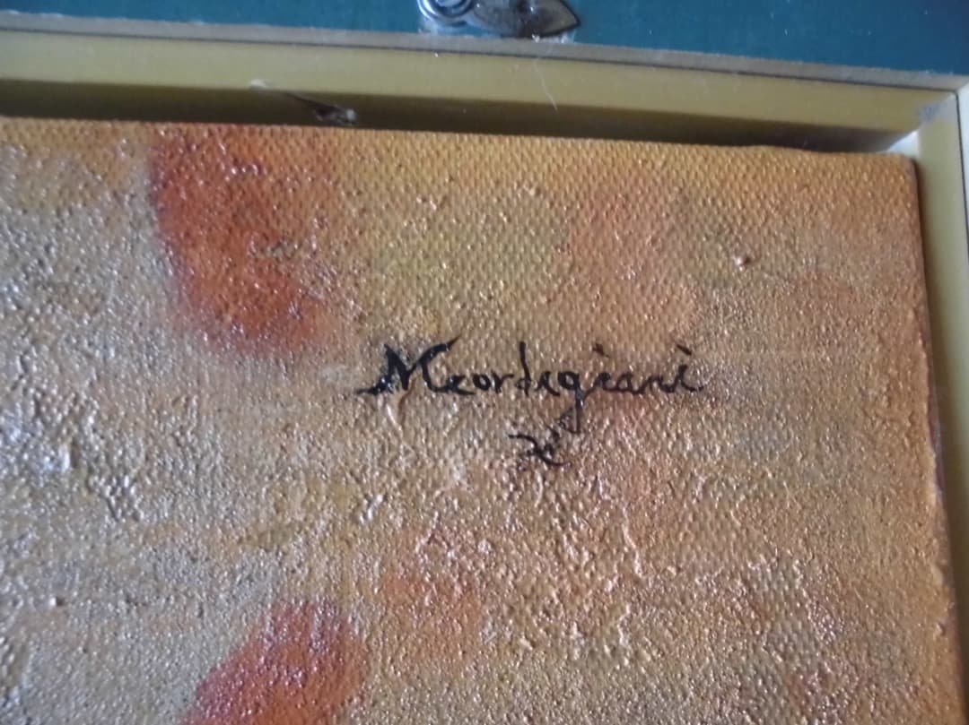 モディリアーニ、人物画　油彩　F８号