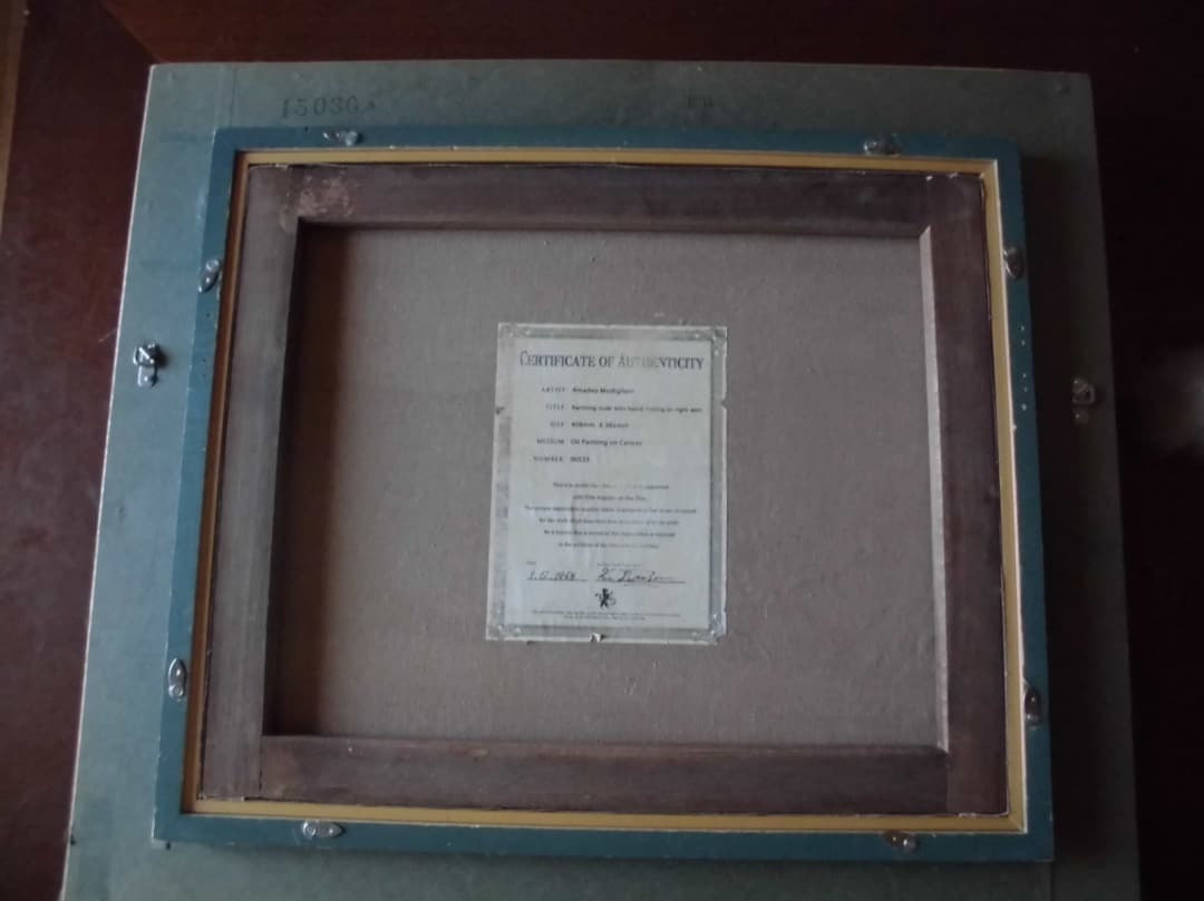 モディリアーニ、人物画　油彩　F８号