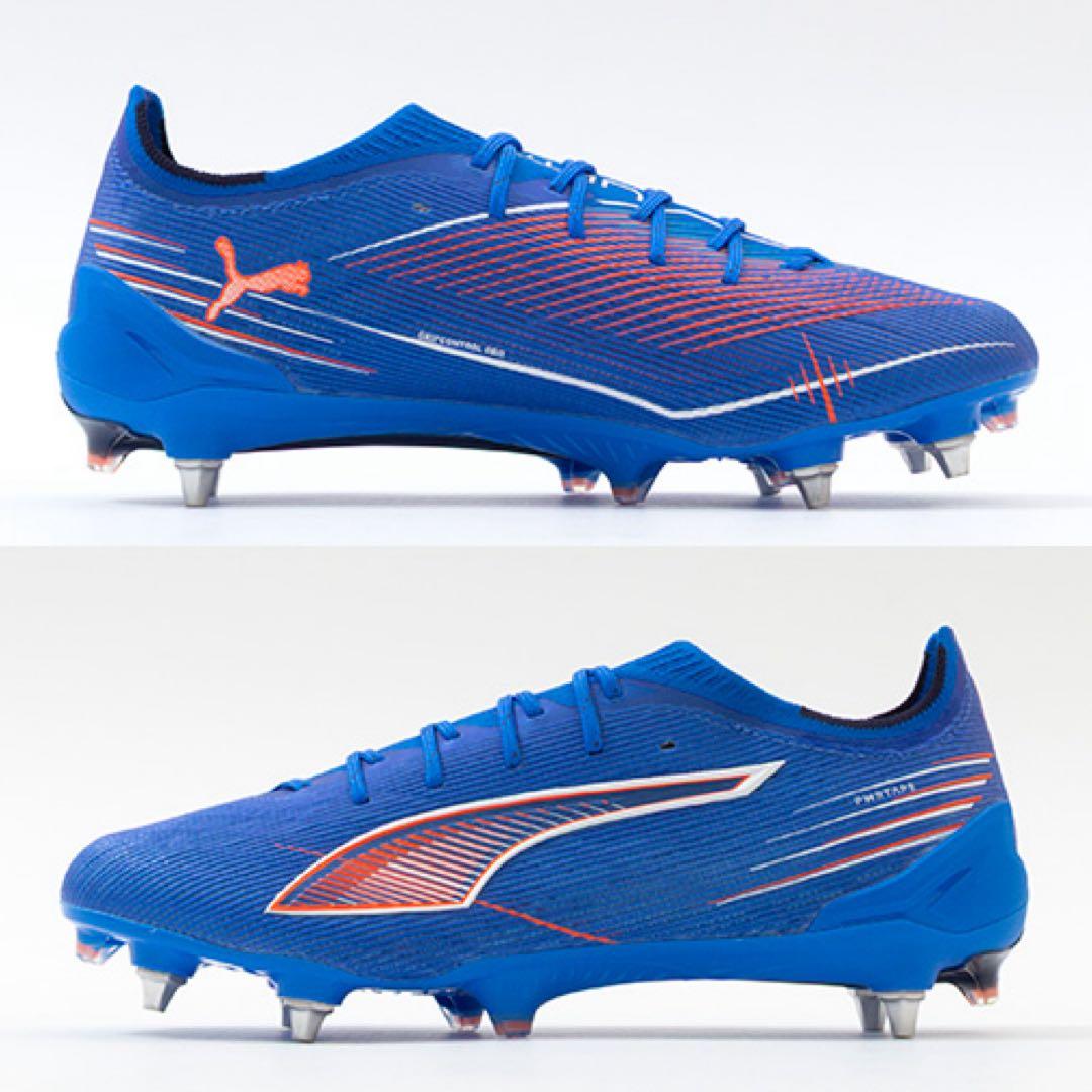 Puma アルティメット6 SG サッカースパイク取替式 ブルー/オレンジ