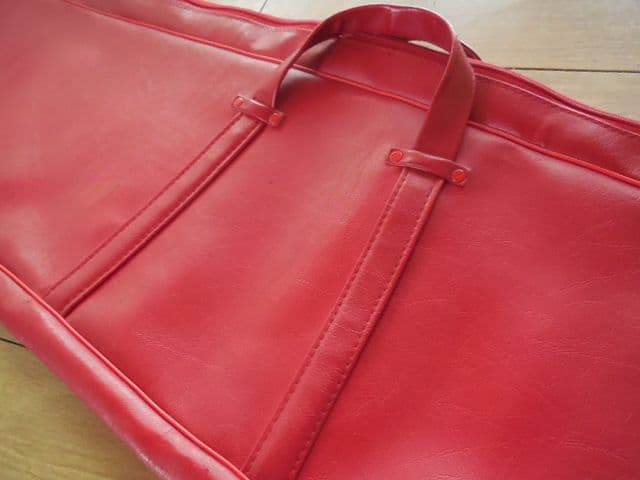 琴 箏 お琴 お箏 ソフトケース ケース カバー 13弦用 195㎝ 赤 手提げ