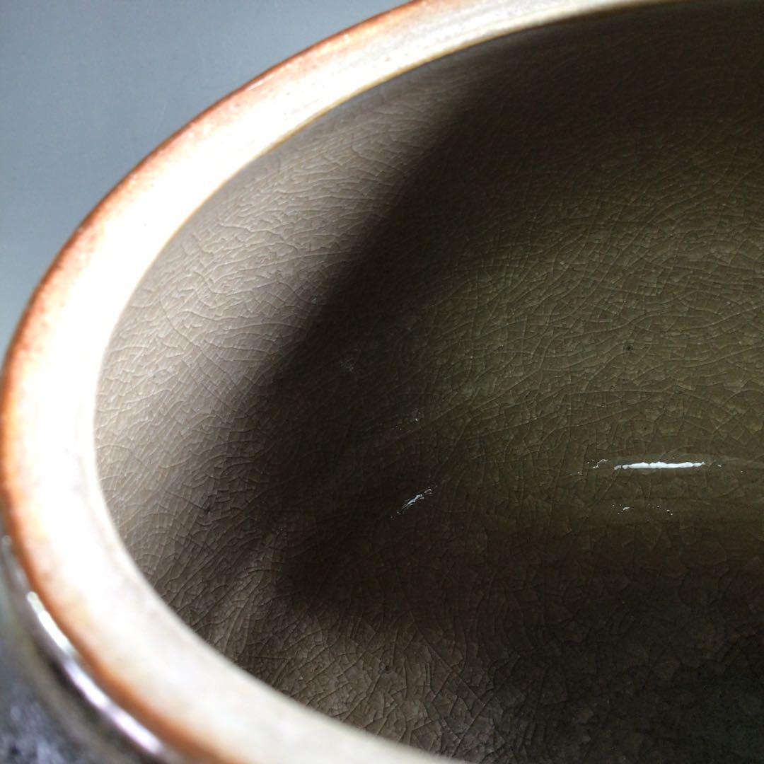 Ｐ８８９　水指　『粟田焼』『伊東陶山造』　木箱　茶道具