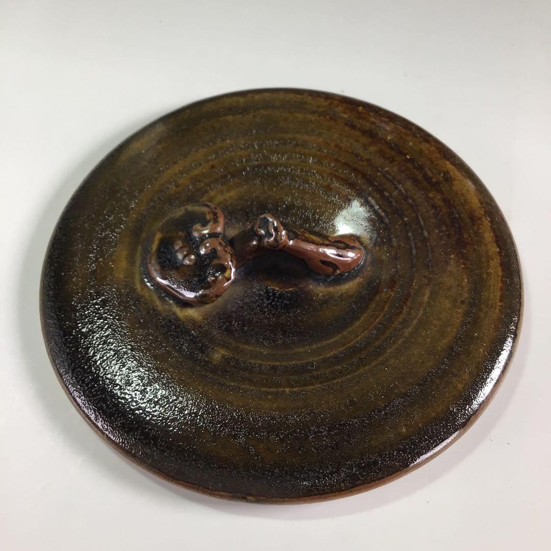 Ｐ８８９　水指　『粟田焼』『伊東陶山造』　木箱　茶道具