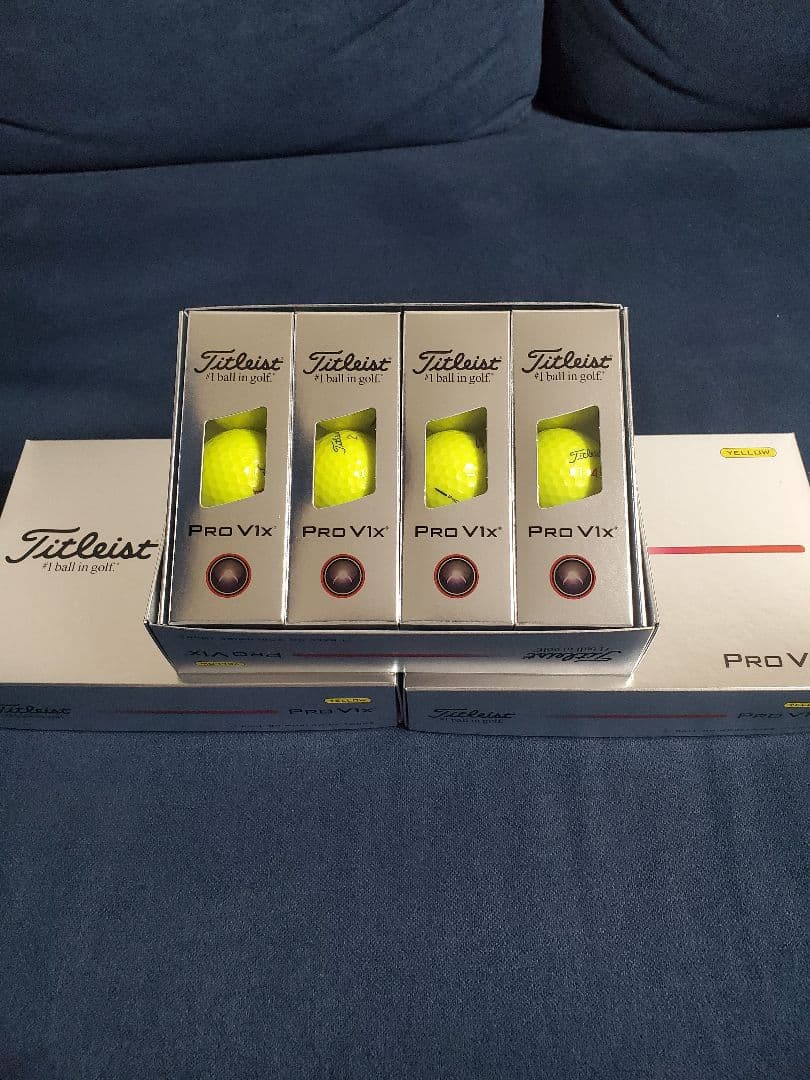 Titleist Pro V1x ゴルフボール イエロー 3ダースセット