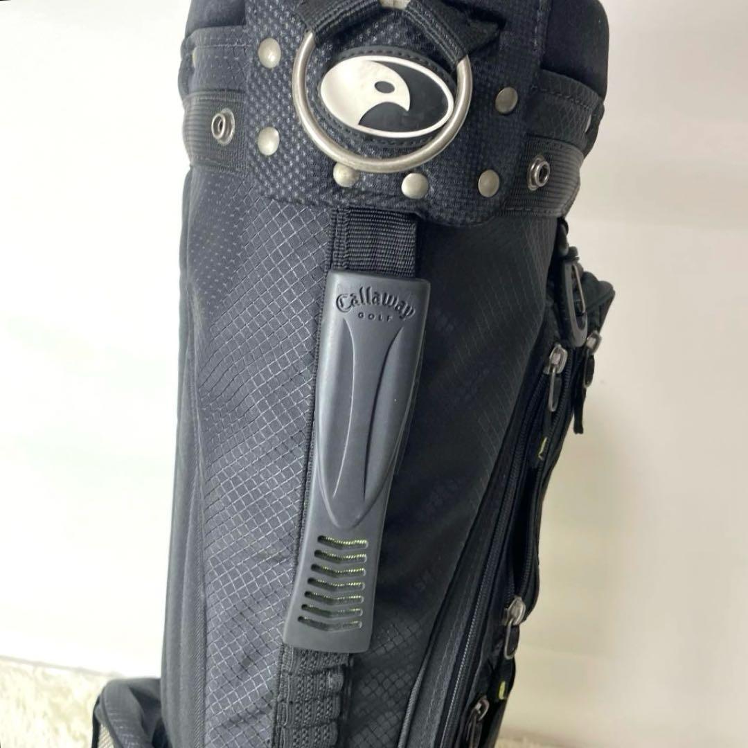 人気✨キャロウェイ スタンド式キャディバッグ 黒　フード付 超軽量 機能性◯