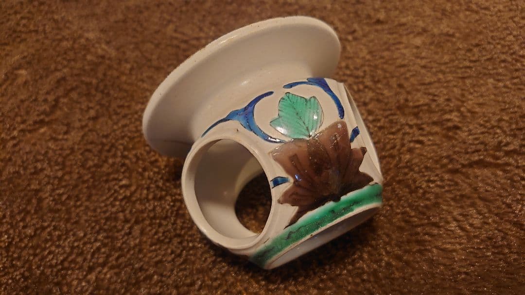 古九谷　九谷焼　吉田屋　杯台　図録掲載　同手　１客