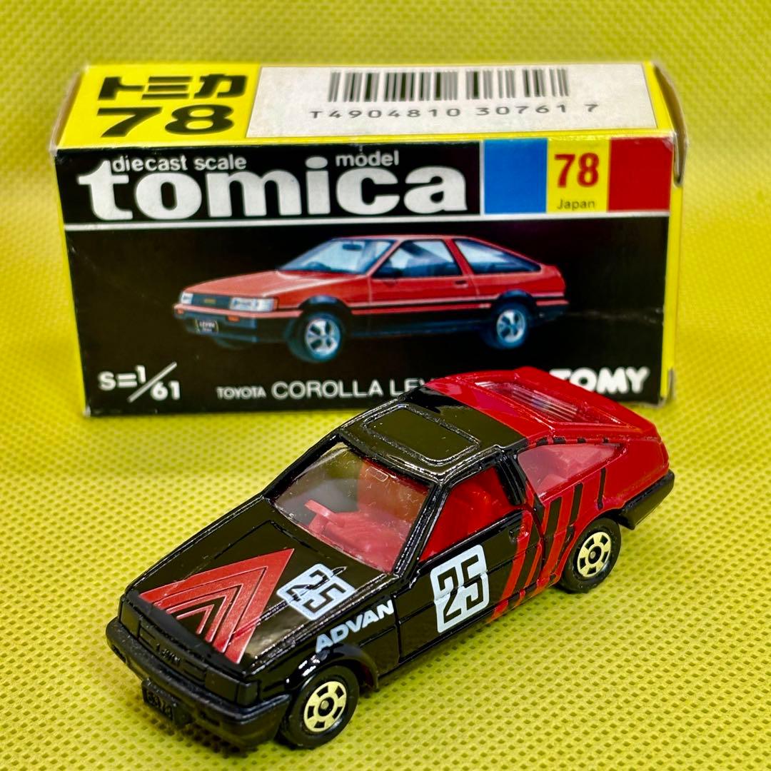 黒箱 トミカ　トヨタカローラレビン3ドア グループＡフェア 特注品 日本製