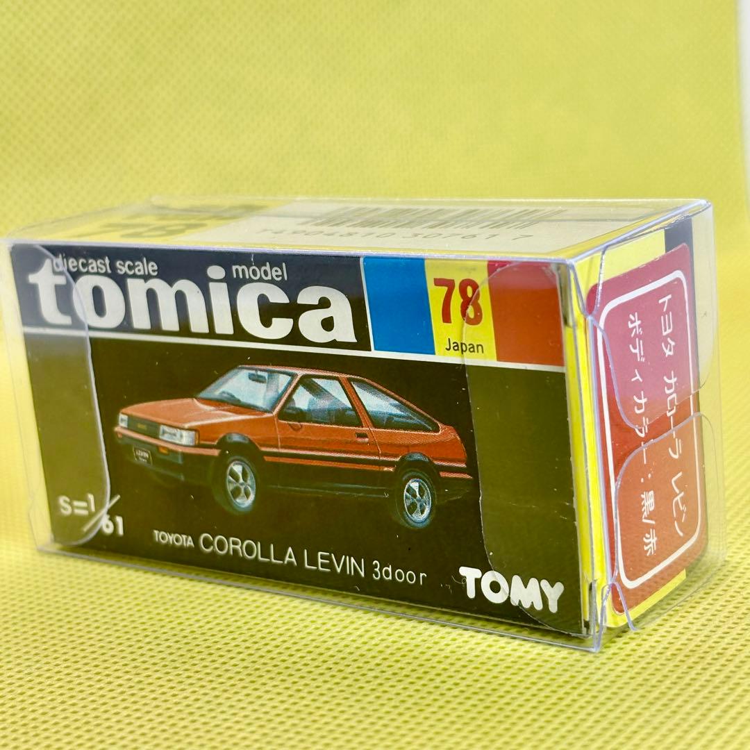 黒箱 トミカ　トヨタカローラレビン3ドア グループＡフェア 特注品 日本製
