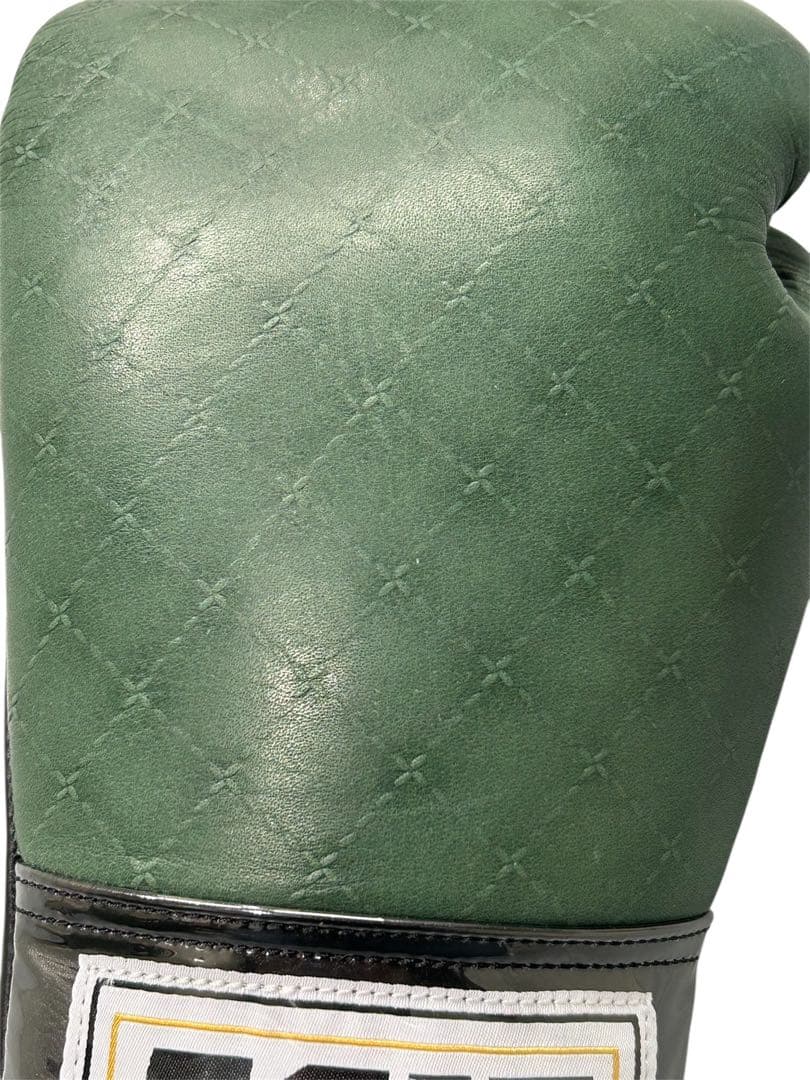 GRIT LACE UP GLOVE DARK GREEN JAPAN 本革製