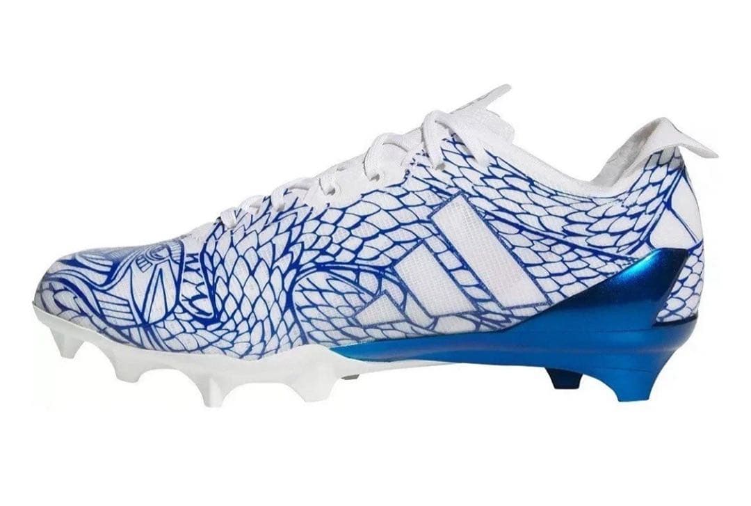 アディダス 30 アディゼロ エレクトリック アメフト スパイク シューズ 青