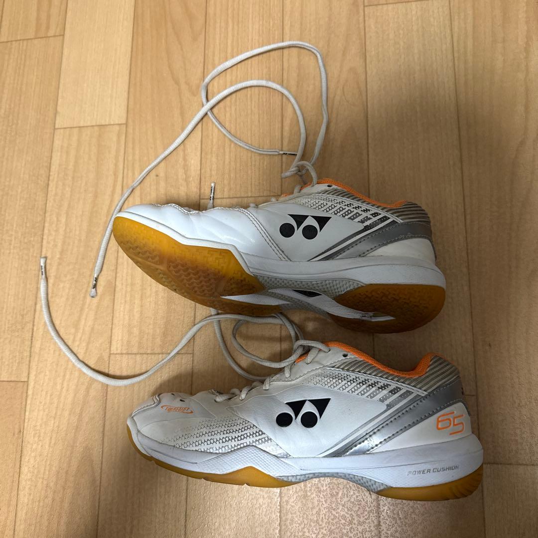 YONEX SHB-65 バドミントンシューズ ホワイト/オレンジ