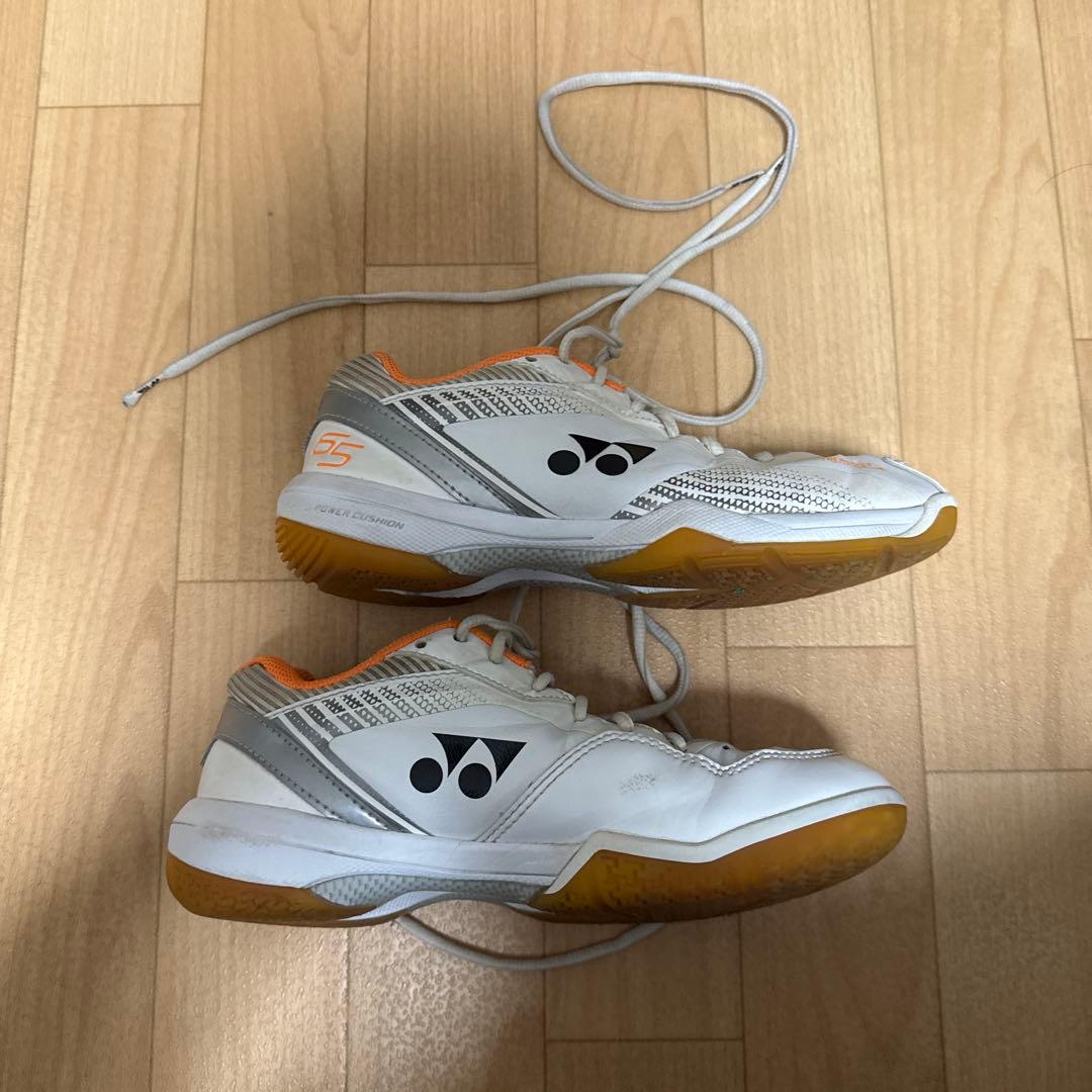 YONEX SHB-65 バドミントンシューズ ホワイト/オレンジ