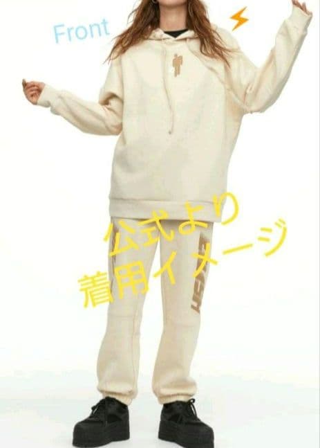 ラスト1点！Billie Eilish 完売品 パーカー レアトレーナー 白 L