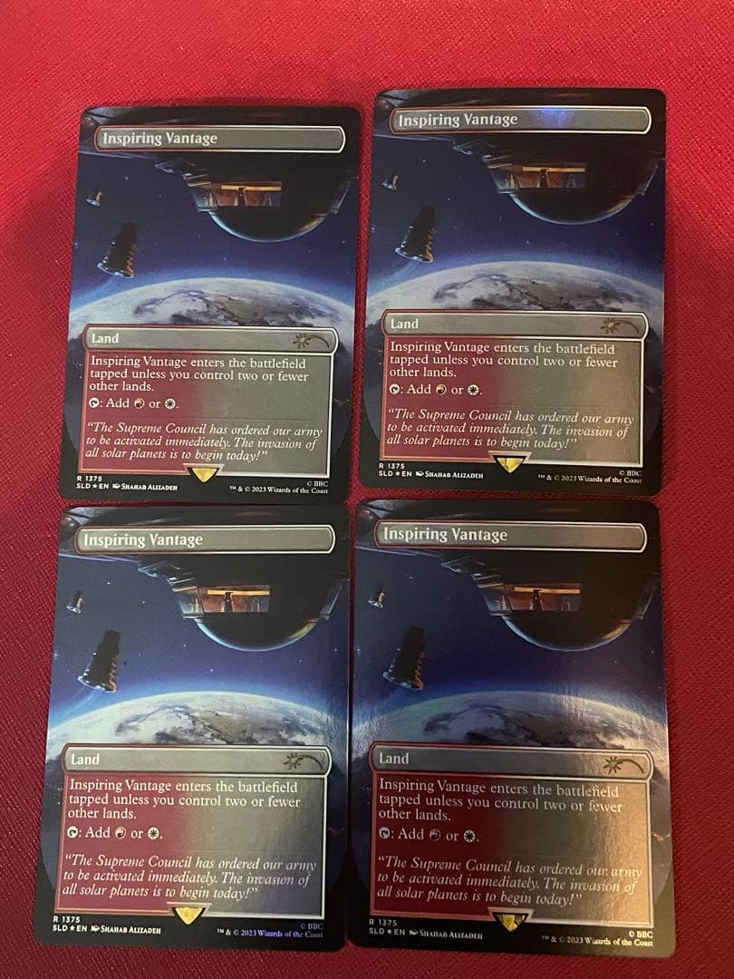 MTG 感動的な眺望所 foil 4枚　secret lair ドクターフー