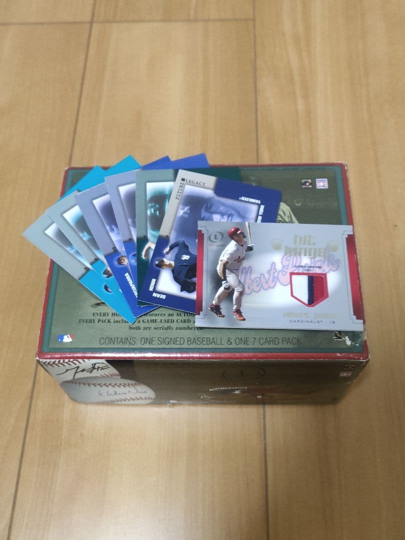 ボブ・フェラー直筆サインボール アルバート・プホルス 着用ユニフォーム入りカード