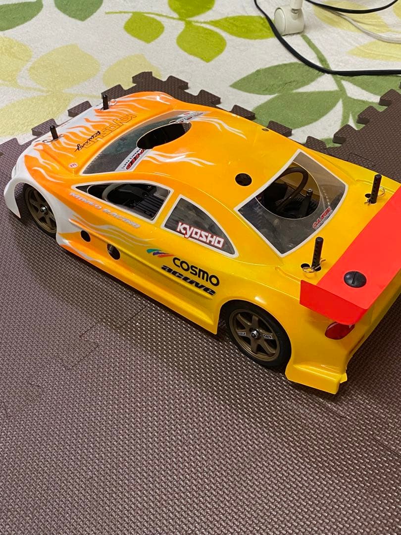 京商GT2ボディ付き カスタムホイール TE37風