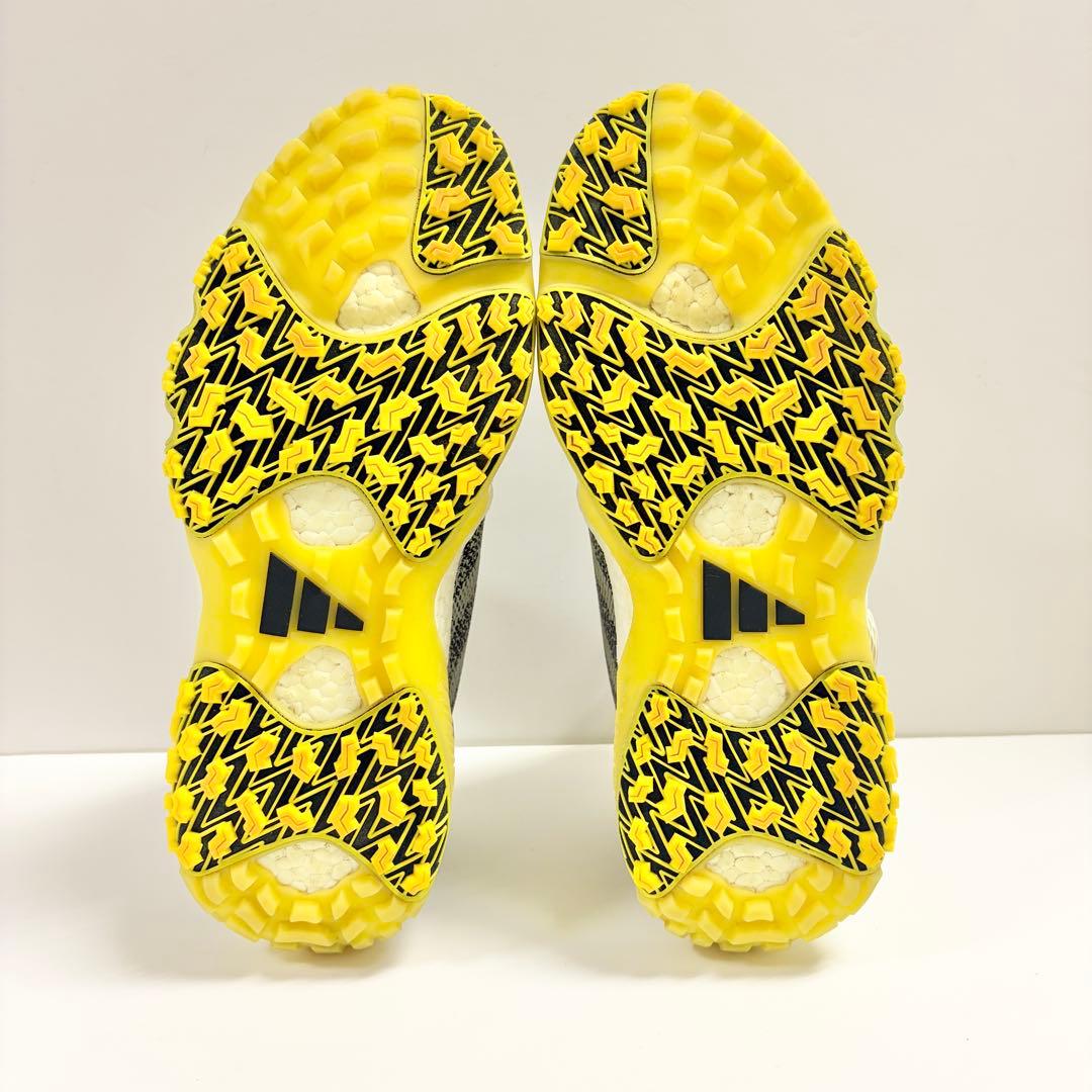 adidas BOAシステム ゴルフシューズ グレー/イエロー 28.0cm