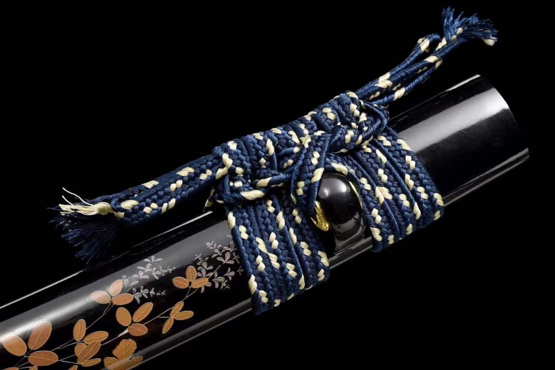 焼成打石紋模様鋼武士刀【金菊】武具　刀装具　日本刀　模造刀 居合刀  肋差