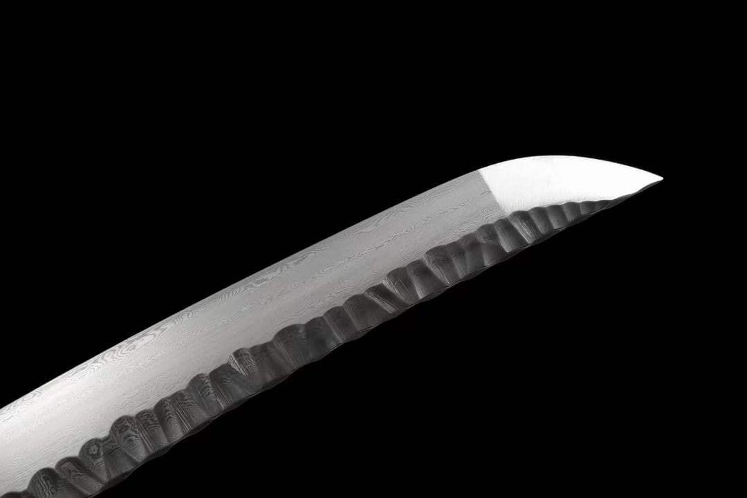 焼成打石紋模様鋼武士刀【金菊】武具　刀装具　日本刀　模造刀 居合刀  肋差