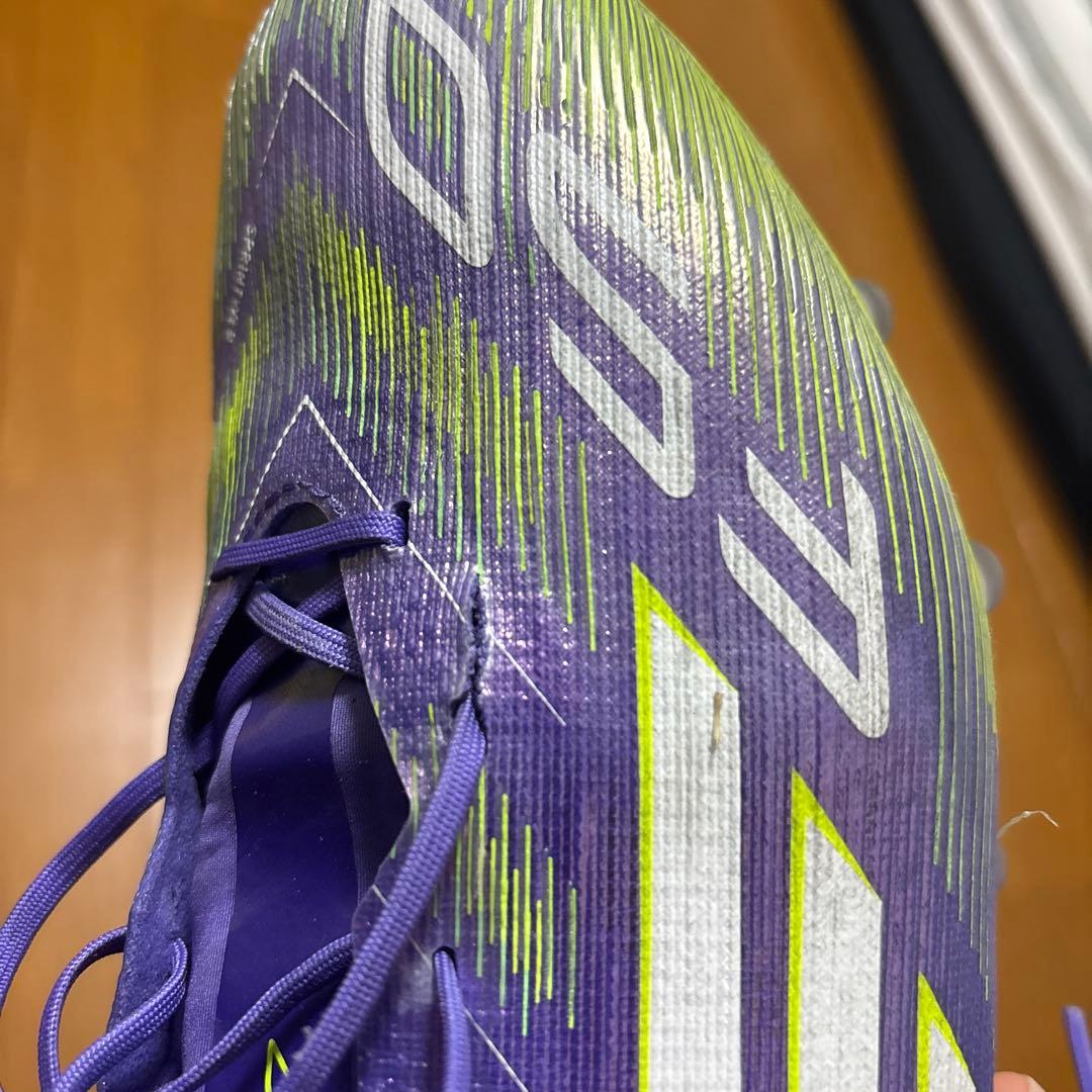 F50 サッカーシューズ スパイク 紫/緑