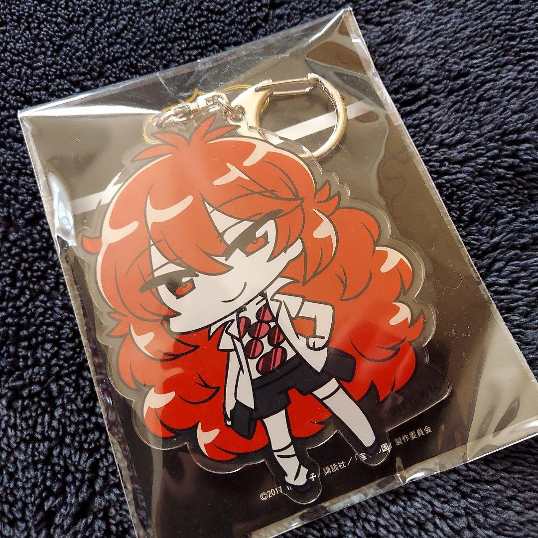 宝石の国　パパラチア　ラバーストラップ アクリルキーホルダー