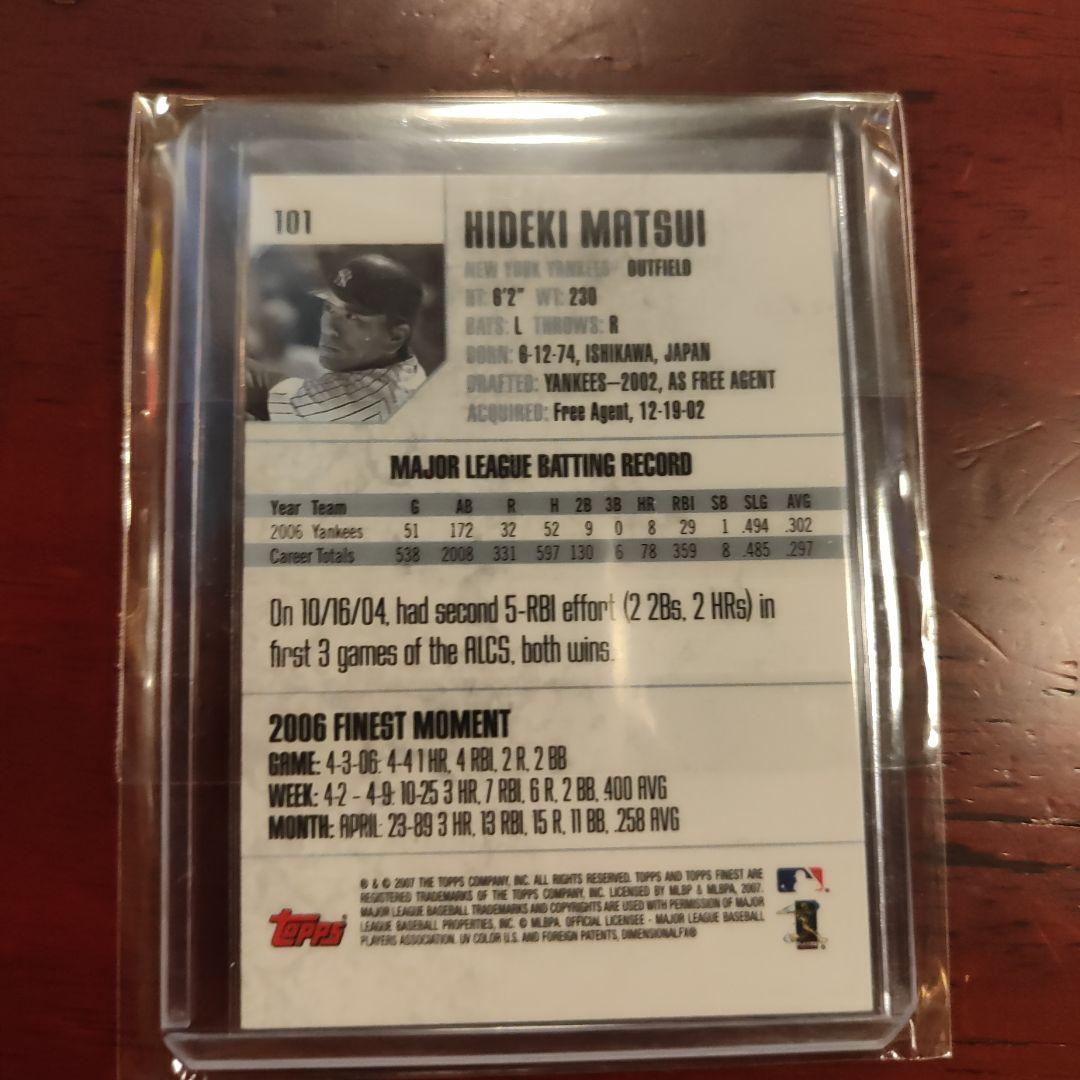 Topps　mlb 松井秀喜　サインカード